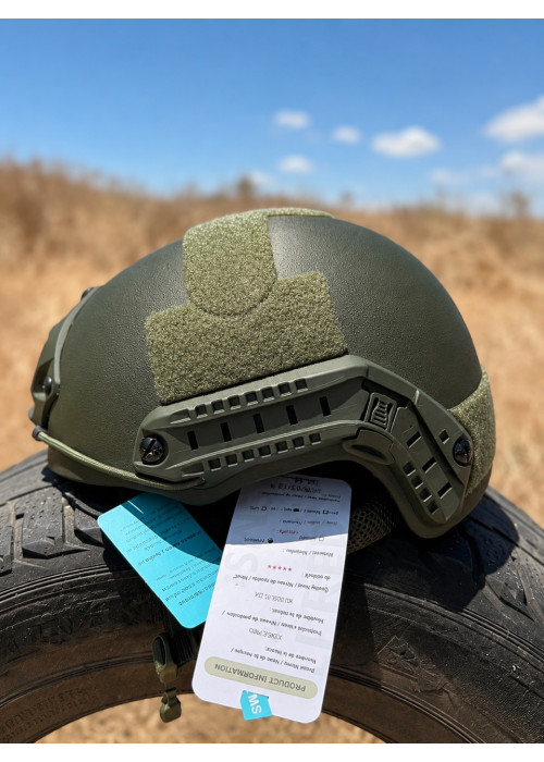Кевларовий шолом FAST NIJ IIIA 1 клас захисту Olive із сертифікатом якості