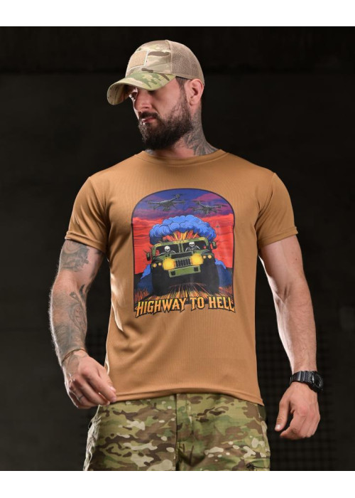 Тактична футболка BORN OF WAR highway coyot ВТ4748