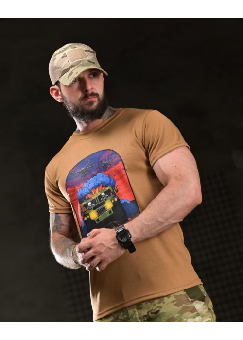 Тактична футболка BORN OF WAR highway coyot ВТ4748