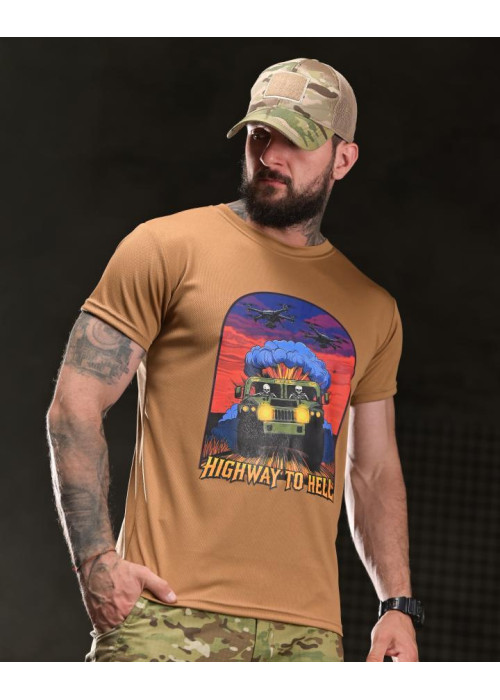 Тактична футболка BORN OF WAR highway coyot ВТ4748