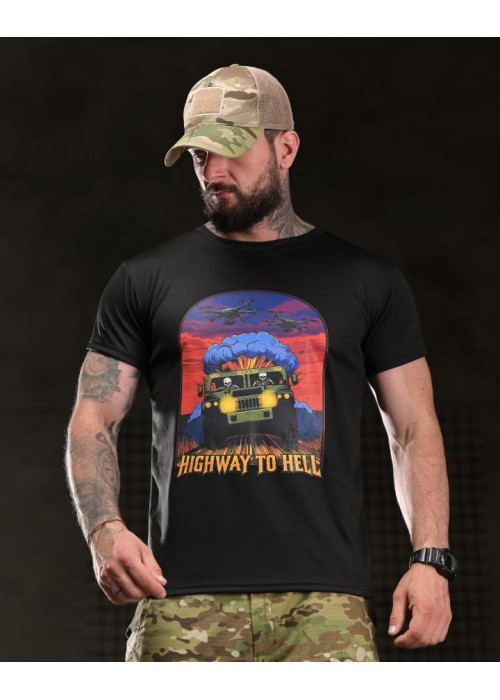 Тактична футболка BORN OF WAR highway black ВТ4749