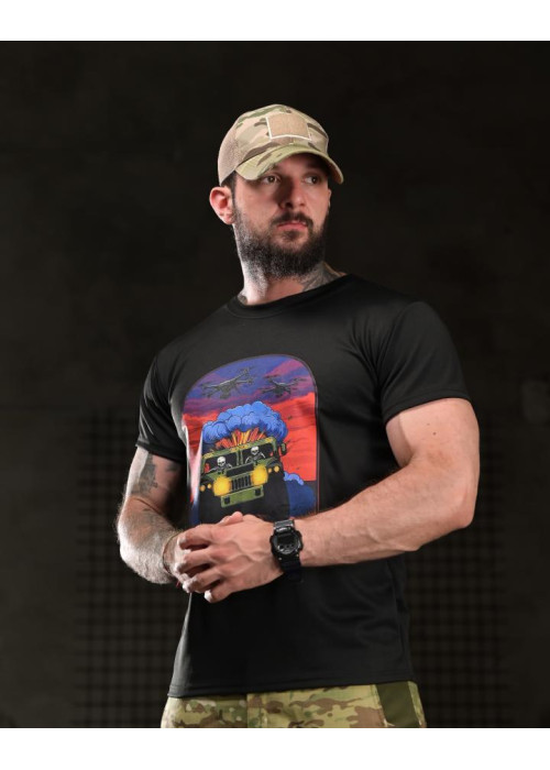 Тактична футболка BORN OF WAR highway black ВТ4749