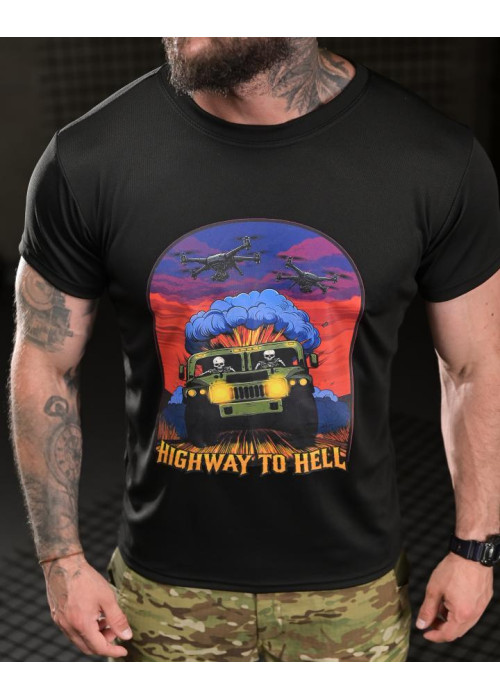 Тактична футболка BORN OF WAR highway black ВТ4749