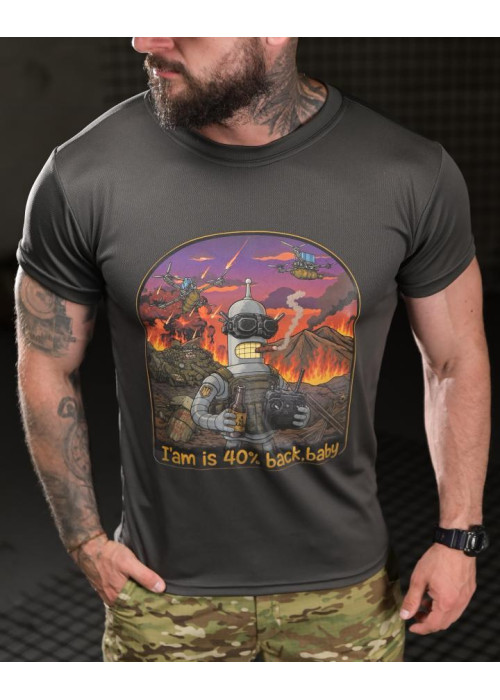 Тактична футболка BORN OF WAR I’m back grey