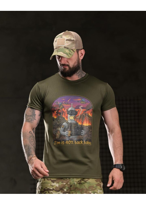 Тактична футболка BORN OF WAR I’m back oliva ВТ4754