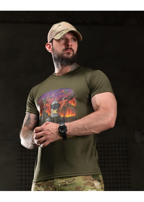 Тактична футболка BORN OF WAR I’m back oliva ВТ4754