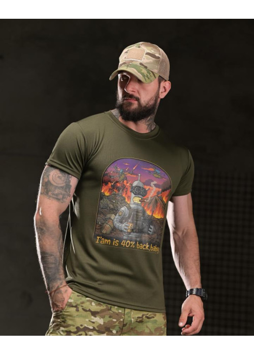Тактична футболка BORN OF WAR I’m back oliva ВТ4754