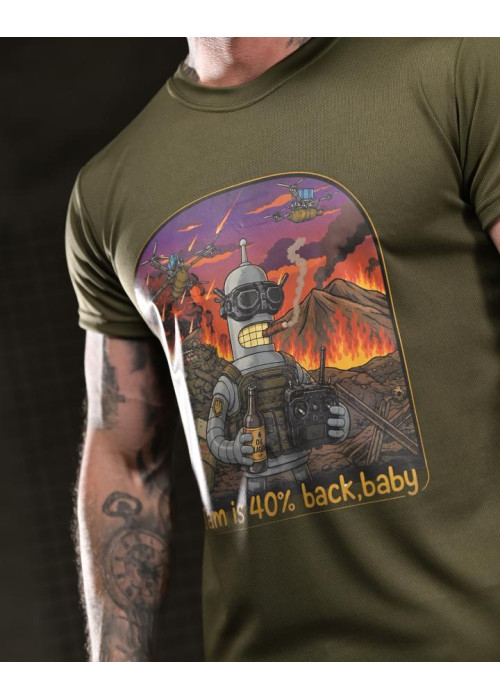 Тактична футболка BORN OF WAR I’m back oliva ВТ4754