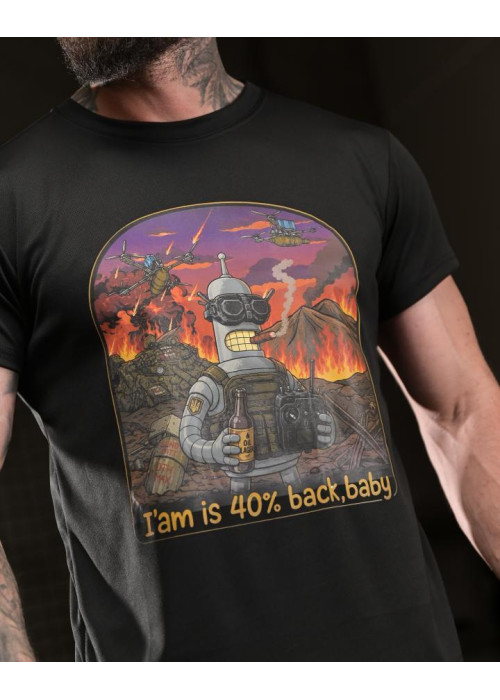 Тактична футболка BORN OF WAR I’m back black ВТ4755
