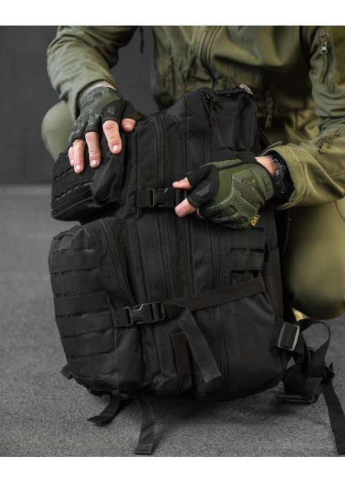 Штурмовий рюкзак US Laser Cut Assault Black 47L ВТ4144