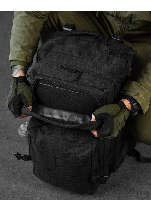 Штурмовий рюкзак US Laser Cut Assault Black 47L ВТ4144
