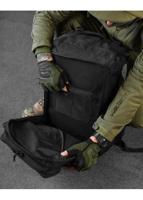 Штурмовий рюкзак US Laser Cut Assault Black 47L ВТ4144
