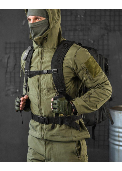 Штурмовий рюкзак US Laser Cut Assault Black 47L ВТ4144