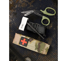 Медичний набір 3 в 1 Турнікет-джгут, підсумок MOLLE, маленькі тактичні медичні ножиці EMT мультикам 