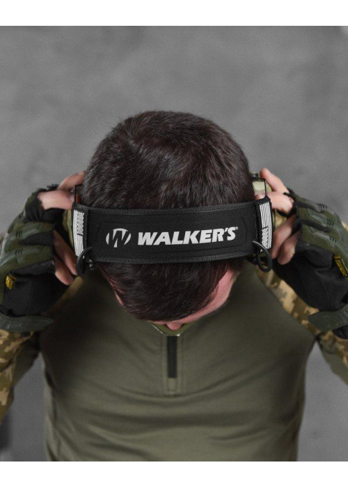 Навушники активні тактичні шумоподавлюючі Walker's Razor Slim Оливковий