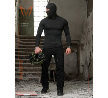 Тактичний лонгслів з балаклавою MANTIS® Phantom LS Combat Shirt - Black