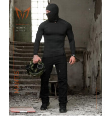 Тактичний лонгслів з балаклавою MANTIS® Phantom LS Combat Shirt - Black