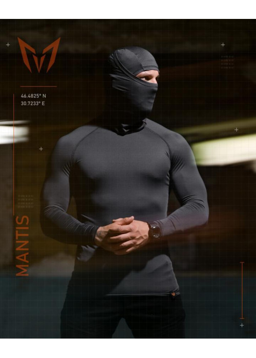 Тактичний лонгслів з балаклавою MANTIS® Phantom LS Combat Shirt - Wolf Grey