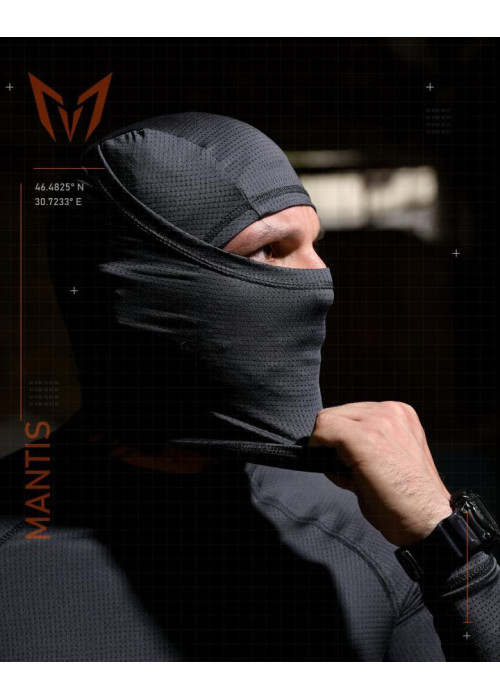 Тактичний лонгслів з балаклавою MANTIS® Phantom LS Combat Shirt - Wolf Grey