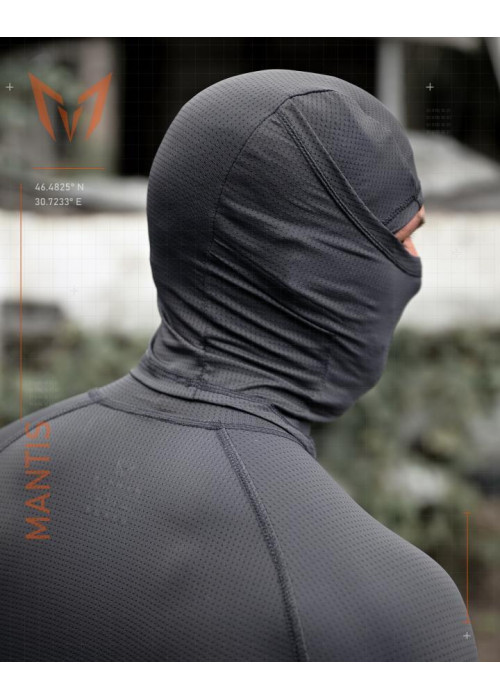 Тактичний лонгслів з балаклавою MANTIS® Phantom LS Combat Shirt - Wolf Grey