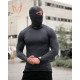 Тактичний лонгслів з балаклавою MANTIS® Phantom LS Combat Shirt - Wolf Grey