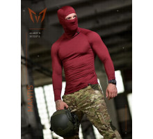 Тактичний лонгслів з балаклавою MANTIS® Phantom LS Combat Shirt - Maroon