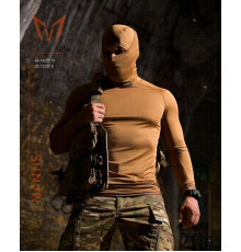 Тактичний лонгслів з балаклавою MANTIS® Phantom LS Combat Shirt - Coyote