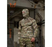 Тактичний лонгслів з балаклавою MANTIS® Phantom LS Combat Shirt - Multicam