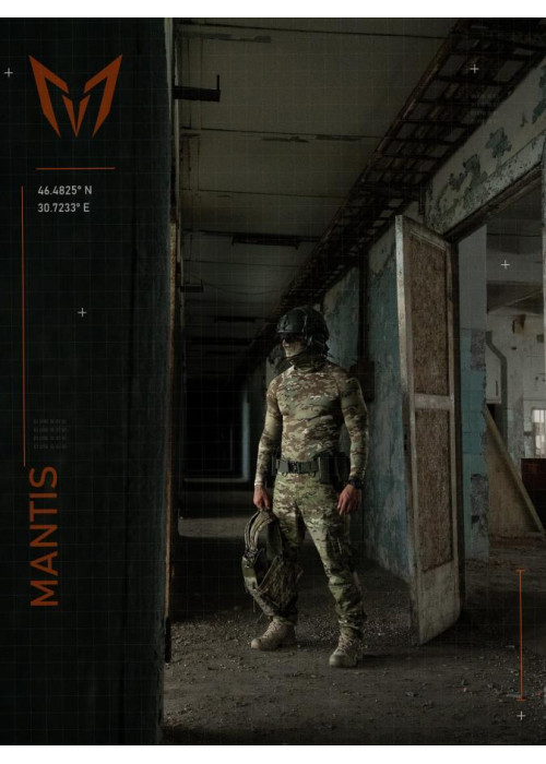 Тактичний лонгслів з балаклавою MANTIS® Phantom LS Combat Shirt - Multicam