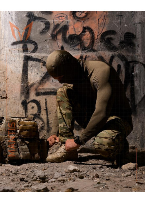 Тактичний лонгслів з балаклавою MANTIS® Phantom LS Combat Shirt - Olive
