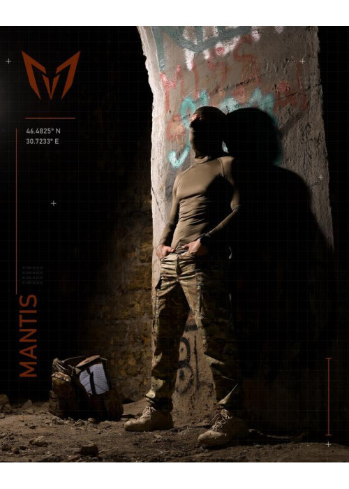 Тактичний лонгслів з балаклавою MANTIS® Phantom LS Combat Shirt - Olive
