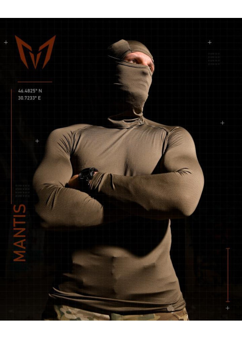 Тактичний лонгслів з балаклавою MANTIS® Phantom LS Combat Shirt - Olive