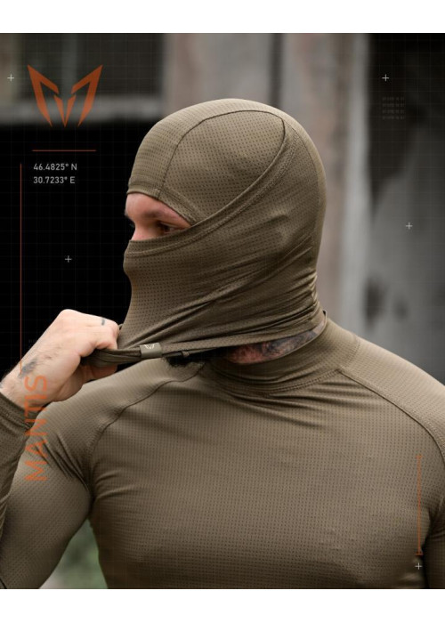 Тактичний лонгслів з балаклавою MANTIS® Phantom LS Combat Shirt - Olive