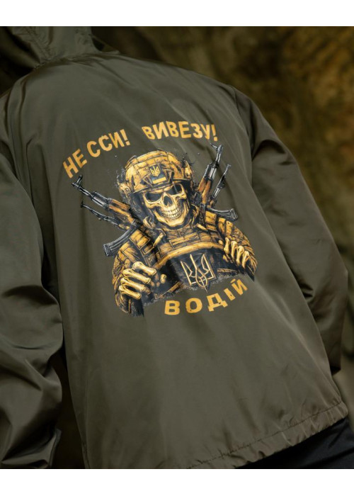 Вітровка в стилі мілітарі BORN OF WAR Водій олива ВТ5440