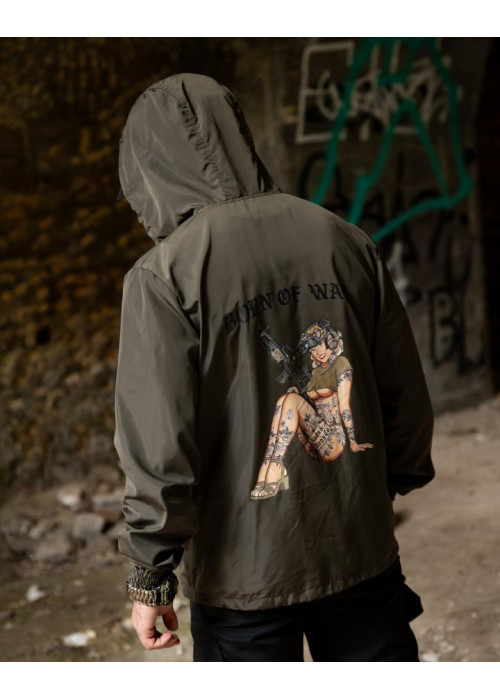 Вітровка в стилі мілітарі BORN OF WAR олива ВТ5442