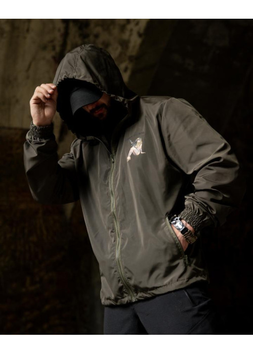 Вітровка в стилі мілітарі BORN OF WAR олива ВТ5442