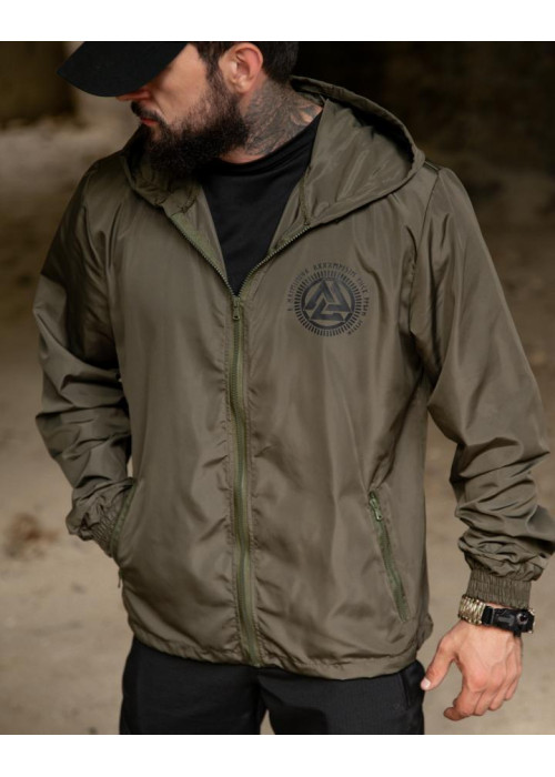 Вітровка в стилі мілітарі BORN OF WAR Viking олива