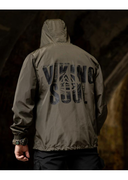 Вітровка в стилі мілітарі BORN OF WAR Viking олива