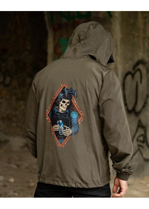 Вітровка в стилі мілітарі BORN OF WAR ghost олива ВТ5443