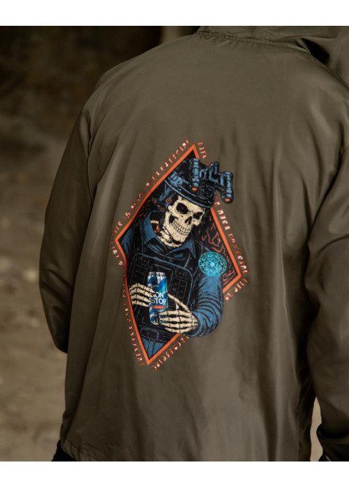 Вітровка в стилі мілітарі BORN OF WAR ghost олива ВТ5443