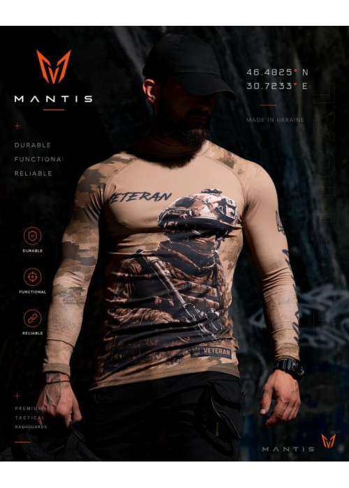 Тактичний рашгард MANTIS® Veteran LS — Coyote
