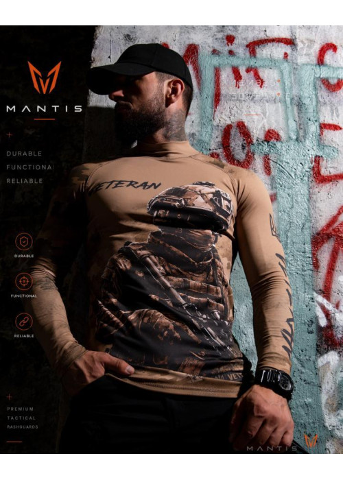 Тактичний рашгард MANTIS® Veteran LS — Coyote