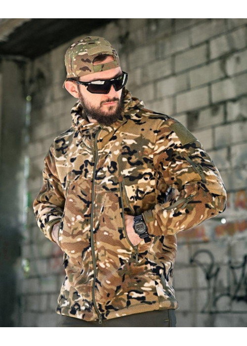 Флісова кофта з капюшоном TIGER мультикам