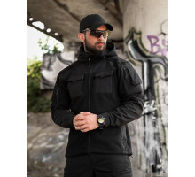 Тактична флісова куртка combo black 