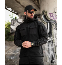 Тактична флісова куртка combo black 