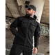Тактична флісова куртка combo black 