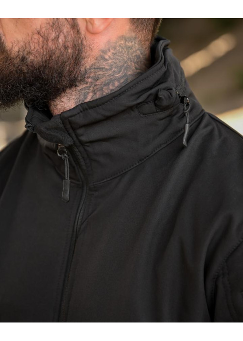 Тактична куртка Softshell ELEMENT black