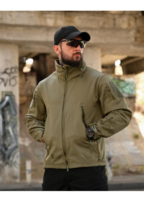 Тактична куртка Softshell ELEMENT олива