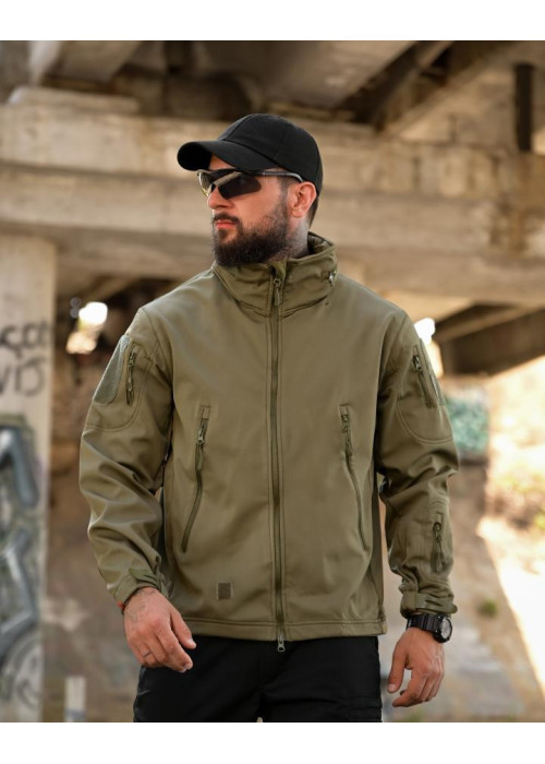 Тактична куртка Softshell ELEMENT олива