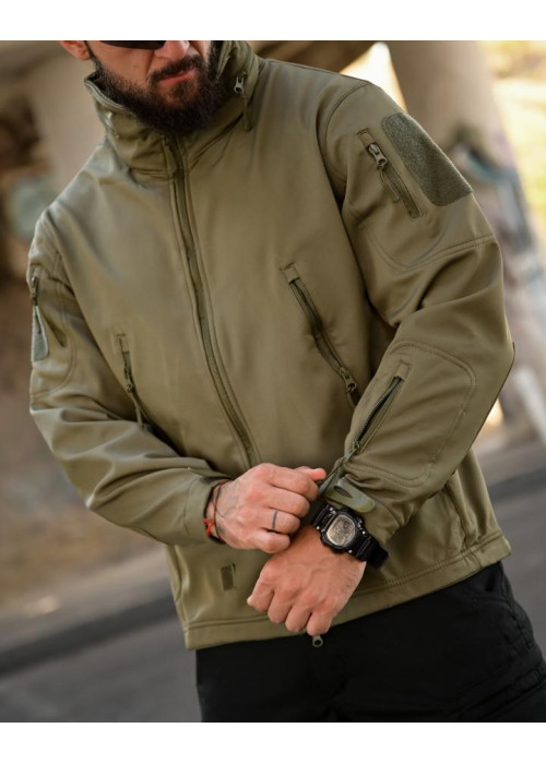 Тактична куртка Softshell ELEMENT олива